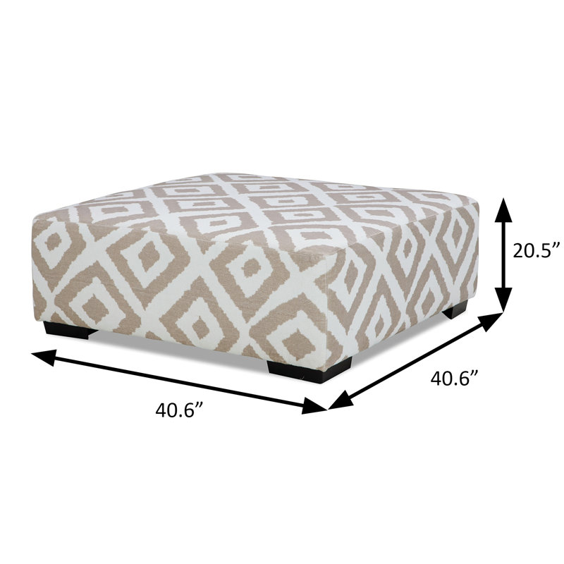 Repose-pieds 40,6 po, brun clair, Beige / Blanc