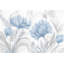 Papier peint aquarelle fleurs bleues botaniques amovibles-223435964-223435907