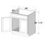 Armoire de base pour évier de cuisine prêt à assembler l 30 po x P 24 po x H 34,5 po Casainc-126553629