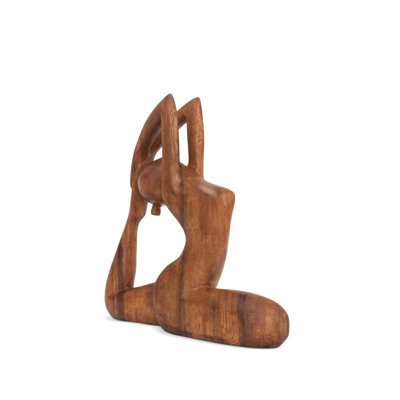 8" Wooden Handmade Mini Yoga Figurines, Yoga Pose Statue, Yoga Room Studio Decor, Mindful Home Decor Yogi Gift, Decorative Shelf Decor Objects, Zen Inspired - One-Legged King Pigeon