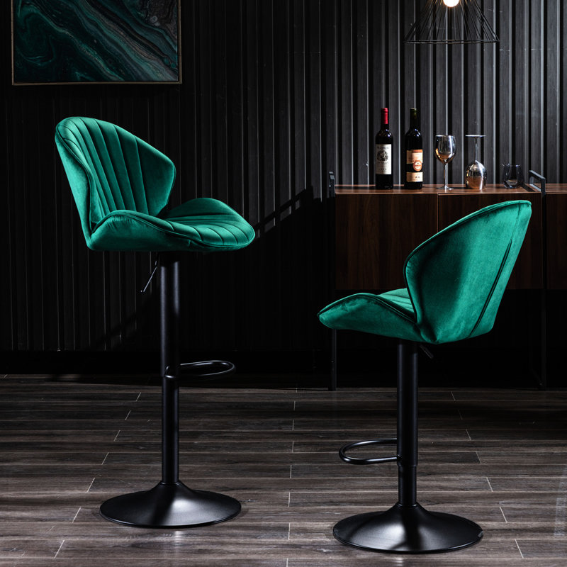 Tabourets de bar réglables à hauteur de comptoir de 2, avec dossier et repose-pieds pour la cuisine de pub 2 repose-pieds, utilisation