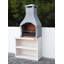 Firenze Charcoal Barbecue with Side Table