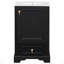Meuble-lavabo de salle de bain avec lavabo en céramique, porte à fermeture en douceur, tablette ajustable en forme de U, tiroir de compartiment et support de porte, style moderne, conception peu encombrante-412023073