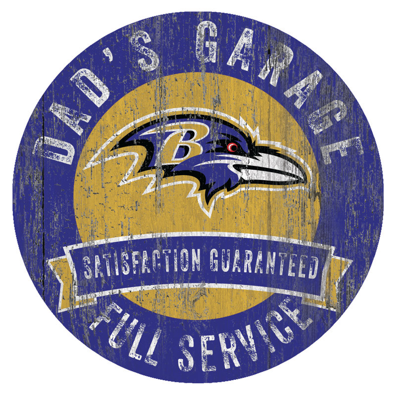 Décoration murale NFL Dad's Garage, Ravens de Baltimore