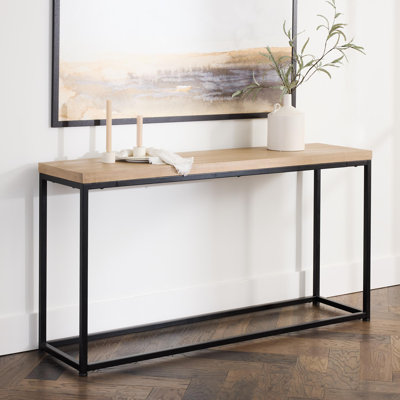 Dempsey 72'' Solid Wood Top Console Table