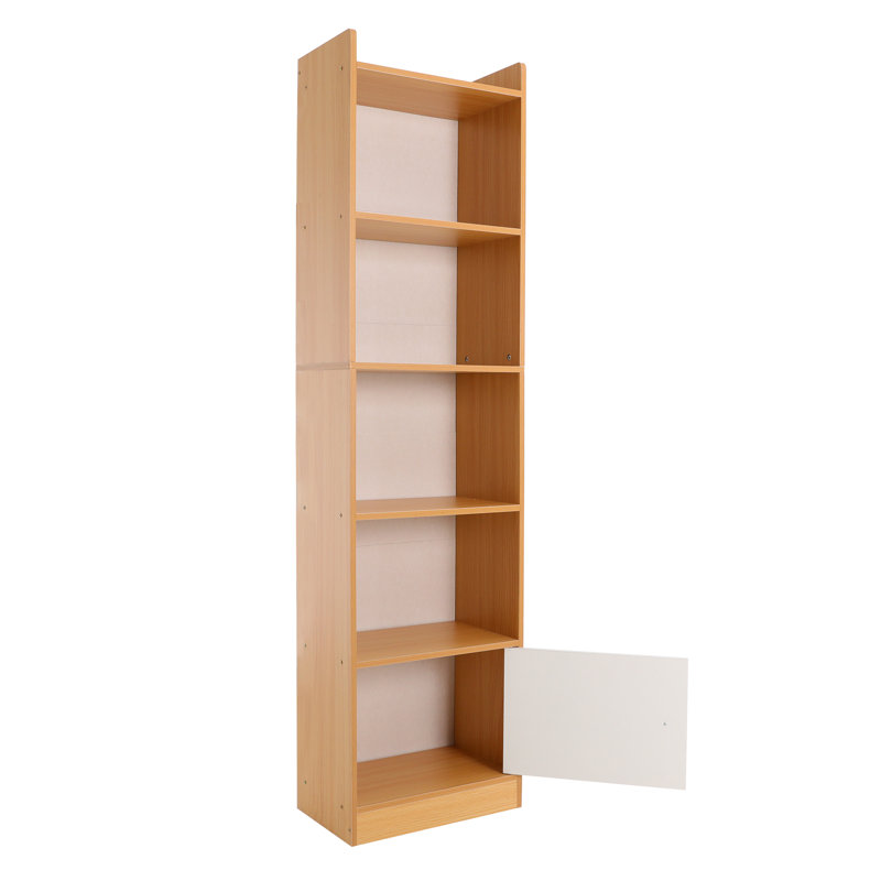 Support de rangement étroit à 5 niveaux, Naturel