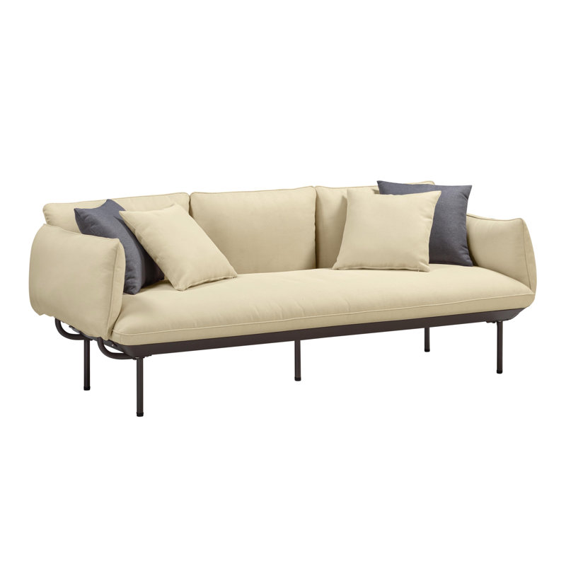 Canapé d'extérieur beige Tatt Furniture Katti, Beige, Marron foncé