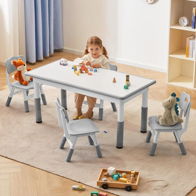 Angeliz Kids 5 Piece Play Or Activity Table and Chair Set