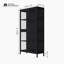 Armoire de rangement à quatre portes en verre avec tablettes réglables-975784912
