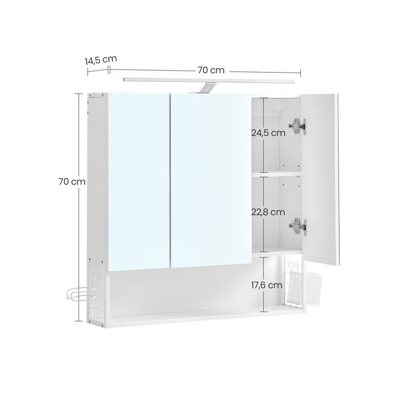 Ralphael Wall Mounted Required Bathroom Cabinet