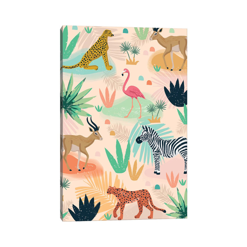 Everyday Jungle Savannah Iii by Lisa Whitebutton - Wrapped Canvas Gallery-Wrapped Canvas Giclée