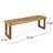 Wood 2 , Natural - Weather- Structure And Design Bench Of 2 Natural, Weather , Slat Panel