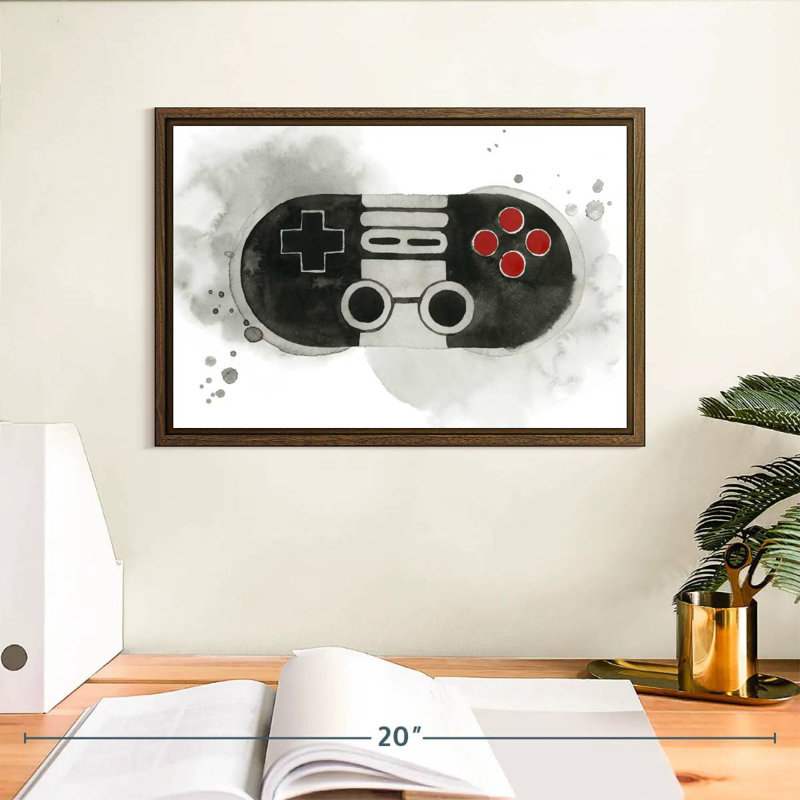 Gamer IV, 13 po x 9 po, Cadre flottant noyer