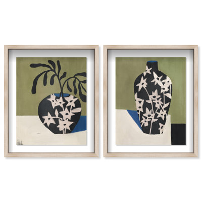 Noir Vase Set Set by Oliver Gal