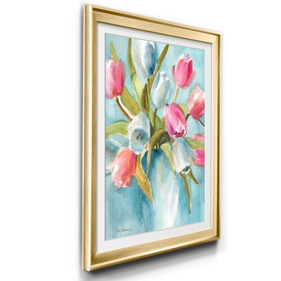 Today's Tulips II - Cadre photo, reproduction d'art sur papier