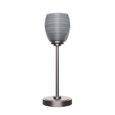 Lampe d'appoint Aneka montrée avec verre matriciel de 5 po