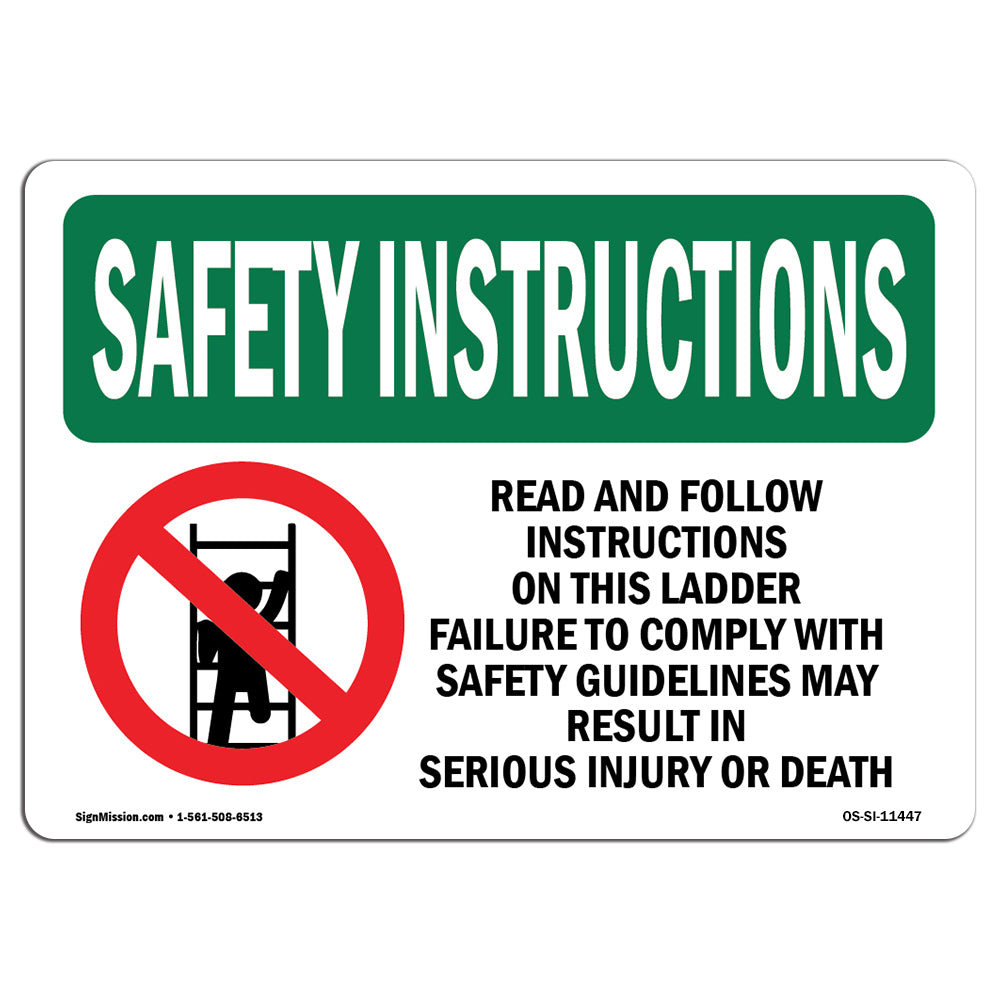 SignMission Osha Safety Instruction Sign Wayfair