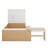 Platform Bed with Integrated Storage Drawers, Shelving, Desk, and Wardrobe-130325383