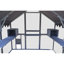 Outdoor Cat House Cat Enclosures 110" Large Kitten Playpen with Platforms,Upgrade Waterproof Cover-grey