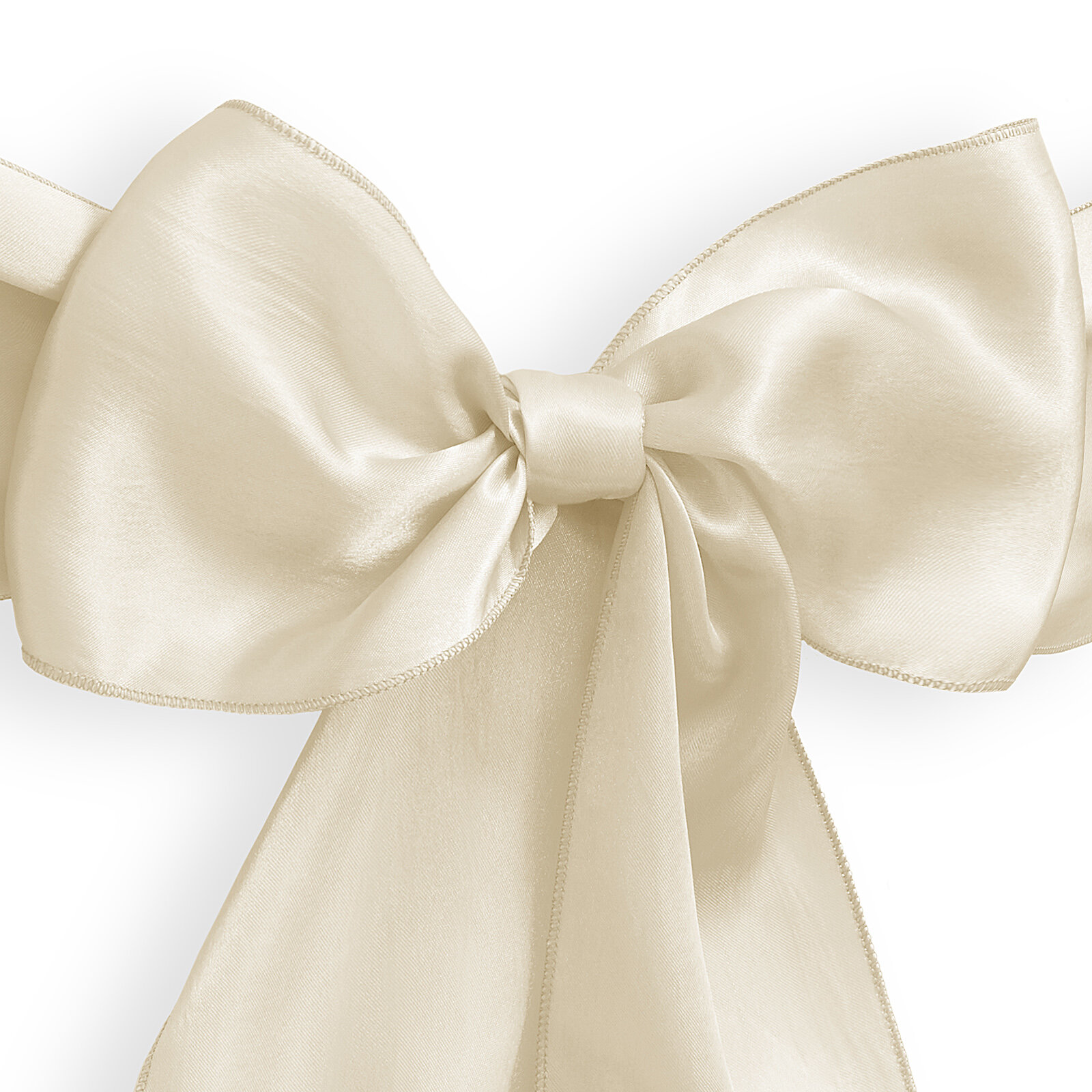 Vertical Border With Champagne Color Ribbon Bow Stock Photo