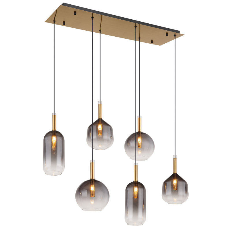 6 - Light Brass Pendant