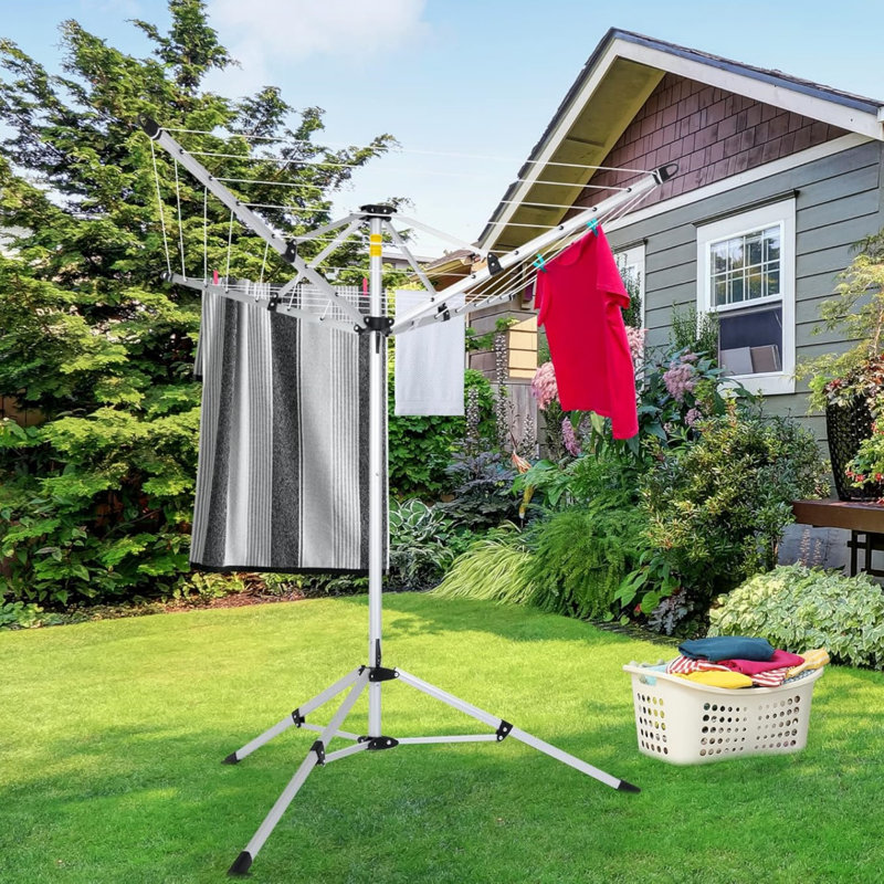 Portable 4-arm Aluminum Drying Rack
