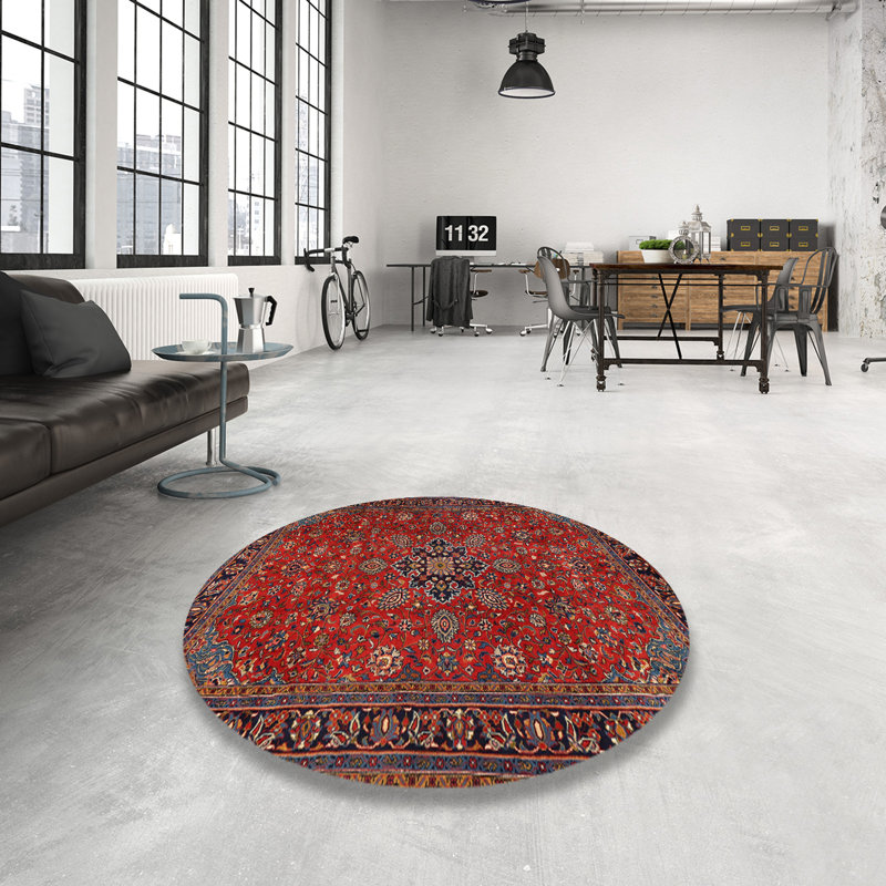 Edelgard Oriental Indoor Rug, Round 5'