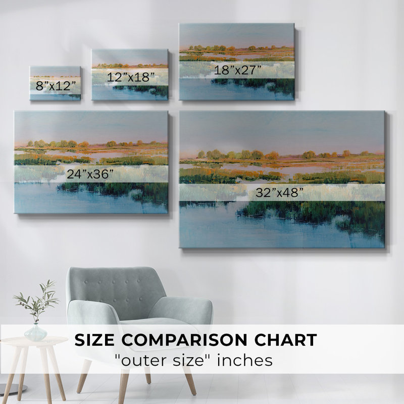 Toile tendue Marshland View II-Gallery, H 40 po x l 60 po