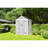 6*5Ft Resin Storage Shed,Plastic Garden Tool Outside Sheds,High Quality Pp Material,Strong Structure,Waterproof,Rust And UV Proof,Large Storage Space,12Mm Thick Pp Board,HD Window Lighting