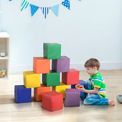 12 blocs de construction en mousse pour le préscolaire - Jeu éducatif empilable