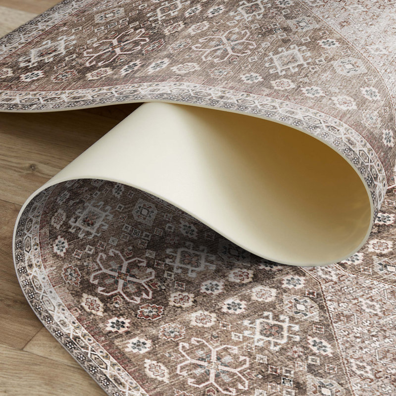 Jonathan Brown Easy to Clean Vinyl Rugs, Rectangle 3' x 5'