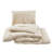  Riley Pleated Natural Cotton/Linen 3-Piece Textured Comforter Set-1447640116
