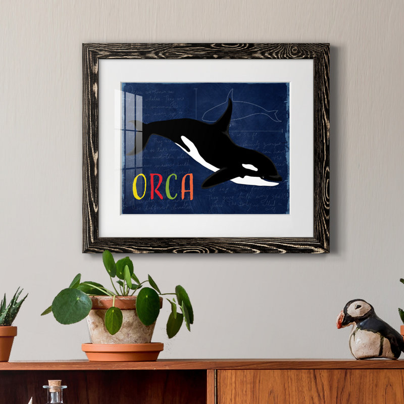 Orca - Impression de cadre photo sur papier, Papier avec cadre noir, H 24 po x l 18 po x P 1,5 po