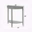 Console demi-lune grise