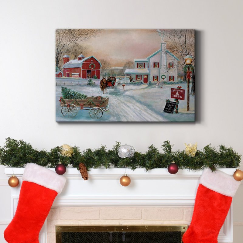 Christmas Tree Farm Premium Gallery Wrapped Canvas - Ready To Hang, 24" H x 36" W x 1.5" D