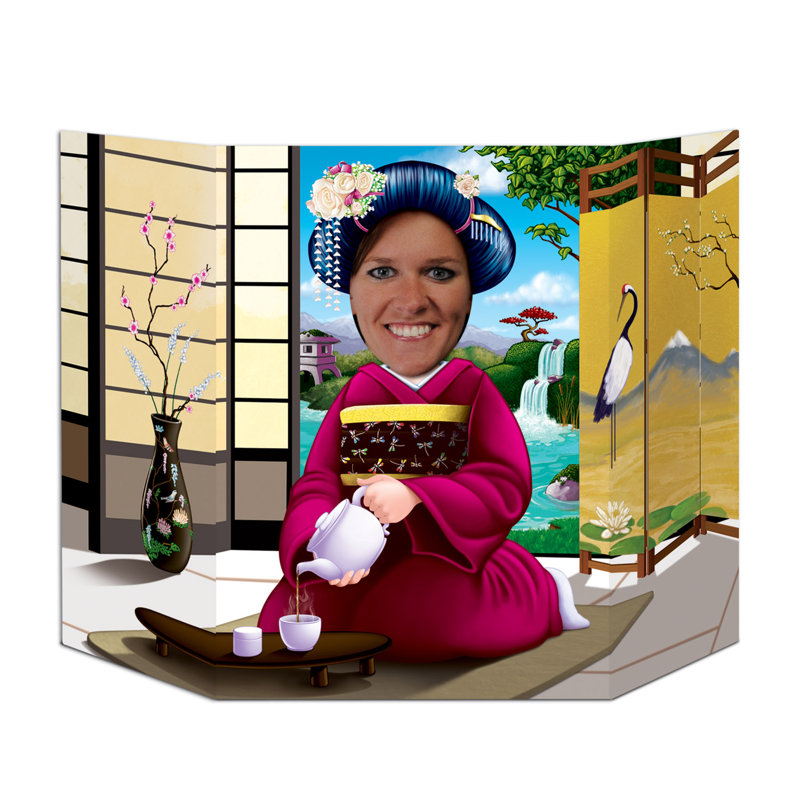 Geisha Girl Photo Prop Standup