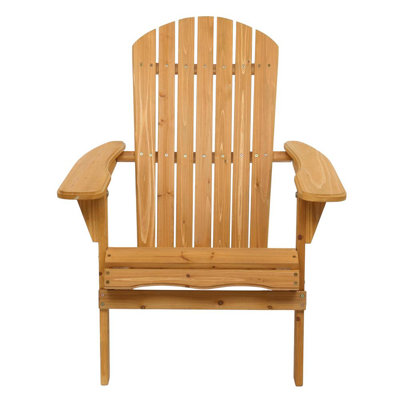 Noyes Solid Wood Folding Adirondack Chair by Highland Dunes