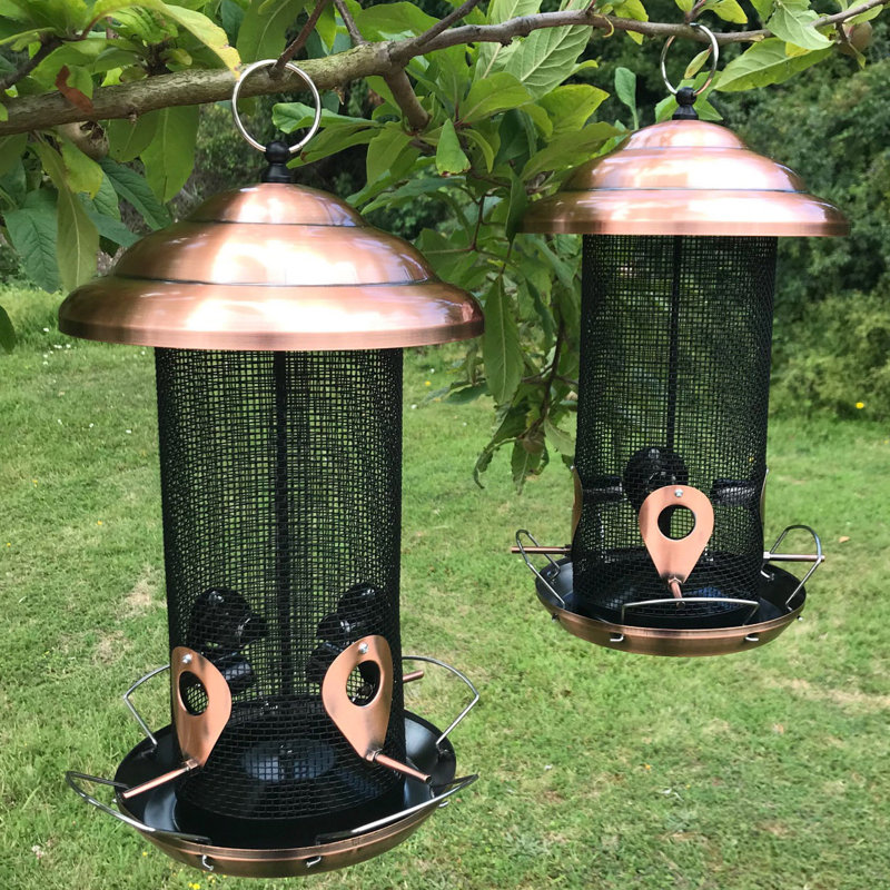 Fralick Metal Hanging Tube Bird Feeder