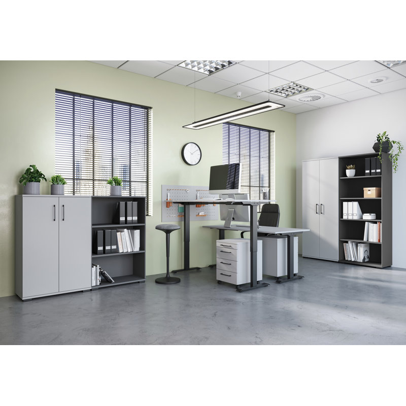 Chien 2 -Door 2 -Shelf Storage Cabinet, Marble