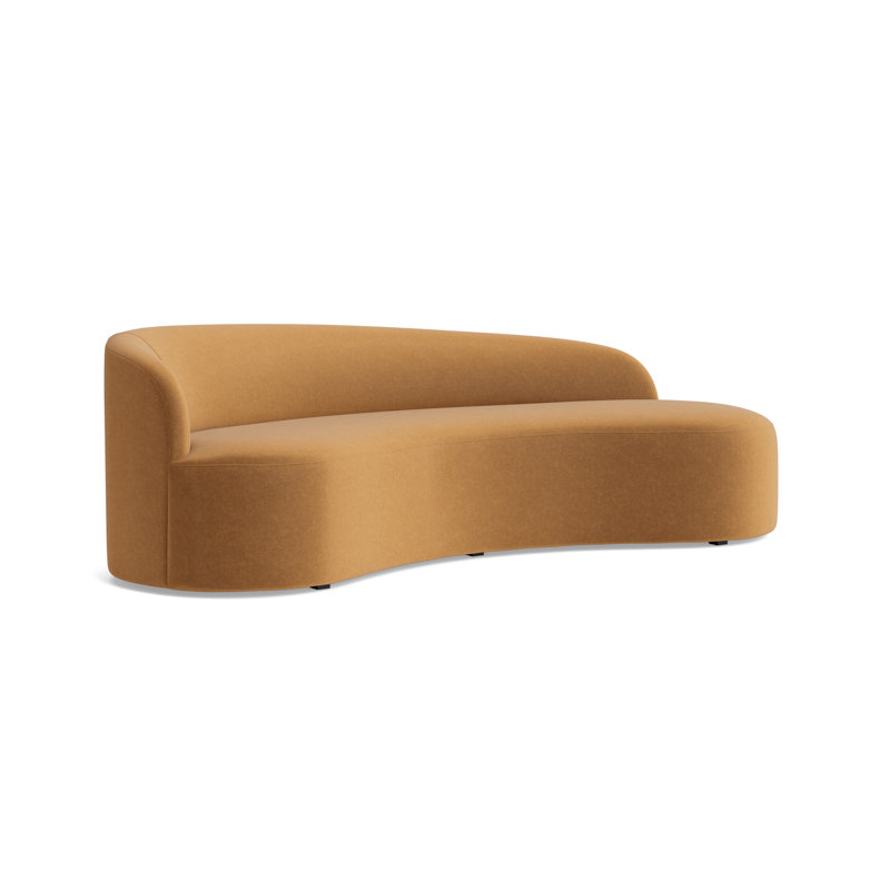 Sofia Left Arm Sofa, Performance Velvet - Hazelnut