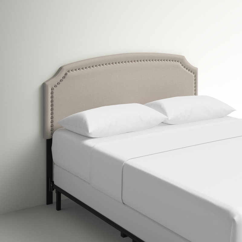 Tête de lit tapissier Richards, Gris chaud