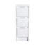 Armoire de rangement de salle de bain autoportante 12 po, 3 tiroirs à fermeture douce, blanc brillant (emballage KD)-498858317