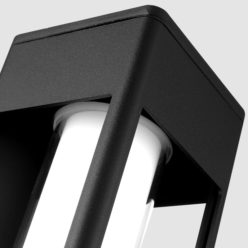 Plafonnier encastré d'extérieur à DEL noir Nox, H 3,22 po x l 10 po x P 4,75 po