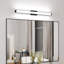 Finition noire en métal de style moderne pour la salle de bain Luminaire pour installation sur miroir 41 pouces avec luminaire à DEL pour meuble-lavabo
