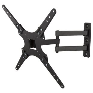 Black Articulating/Extending Arm Wall Mount Holds up to 66 lbs