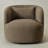 Jaydin 34" Wide Boucle Upholstered Swivel Armchair-1969483894