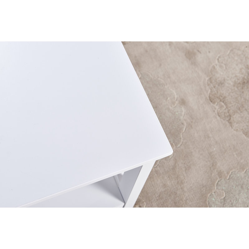 Longe Coffee Table, White