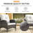 Aluel Wicker Rattan Outdoor Lounge Chair-82908386