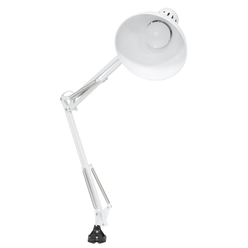 Hudspeth 36" LED Desk Lamp with Clamp Base, White