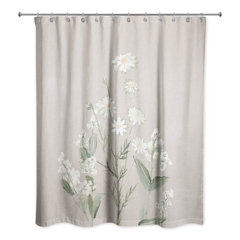 Botanicals Tan Shower Curtain